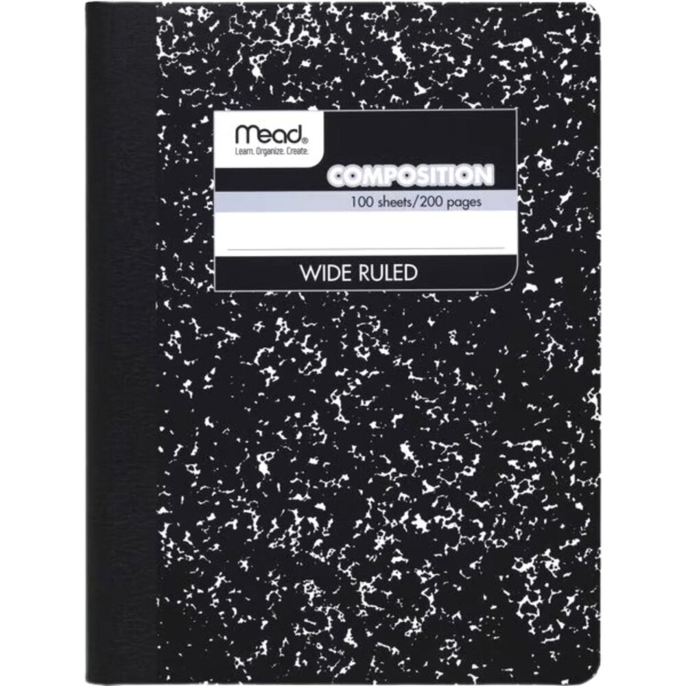 Lot of (3) Mead Composition Notebook Comp Book 100 Sheets 9-3/4" 9910